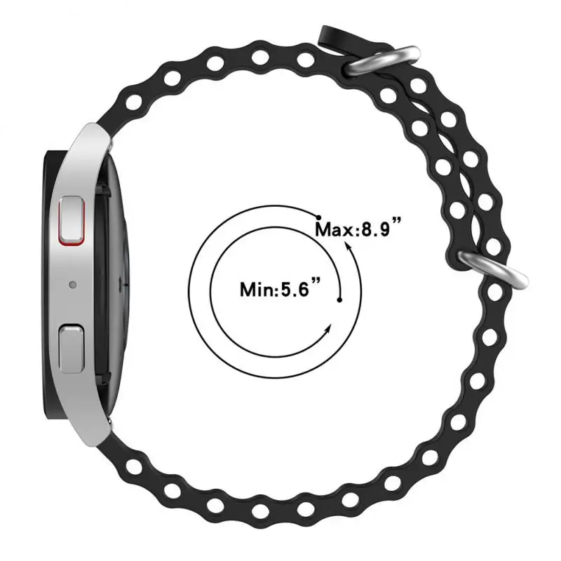 Силиконовый ремешок с двойной пряжкой для Samsung Galaxy Watch Ocean, ремешок 22 мм, Универсальный водонепроницаемый и устойчивый к поту смарт-браслет
Силиконовый ремешок с двойной пряжкой для Samsung Galaxy Watch Ocean, ремешок 22 мм, Универсальный водонепроницаемый и устойчивый к поту смарт-браслет