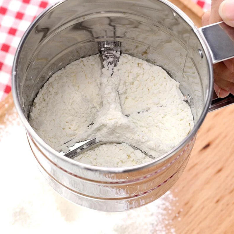 Stainless Steel Flour Sieve Cup Powder Sieve Mesh Kitchen Gadget For Cakes Hand-Screened Sugar Mesh Sieve Baking Sieve Strainer
Stainless Steel Flour Sieve Cup Powder Sieve Mesh Kitchen Gadget For Cakes Hand-Screened Sugar Mesh Sieve Baking Sieve Strainer