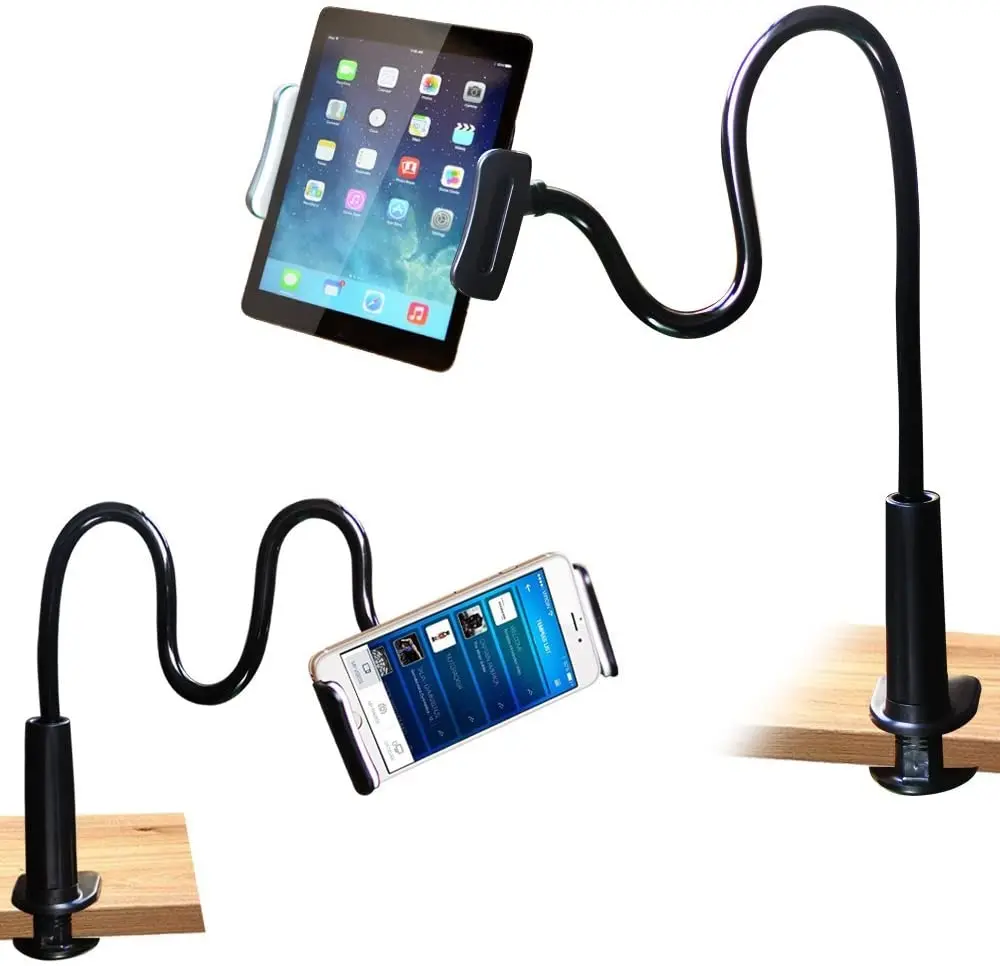 FeelPower Cell Phone Stand Holder, Tablet Clip Holder,Long Arm Gooseneck Flexible Lazy Bracket for ipad/iPhone X/8/7/6/6s Plus
FeelPower Cell Phone Stand Holder, Tablet Clip Holder,Long Arm Gooseneck Flexible Lazy Bracket for ipad/iPhone X/8/7/6/6s Plus