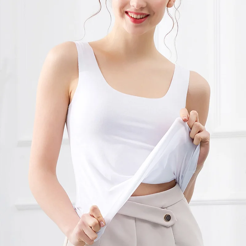 Seamless Ice Silk Tank Top for Women Plus Size Summer Highly Elastic Camisole Sleeveless Vest Casual Solid Color Breathable
Seamless Ice Silk Tank Top for Women Plus Size Summer Highly Elastic Camisole Sleeveless Vest Casual Solid Color Breathable