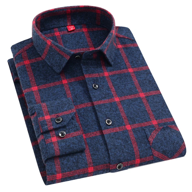 High Quality Spring and Autumn 100% Cotton Flannel Brushed Plaid Long Sleeve Men's Shirt Slim Fit Business Casual Non Iron
High Quality Spring and Autumn 100% Cotton Flannel Brushed Plaid Long Sleeve Men's Shirt Slim Fit Business Casual Non Iron