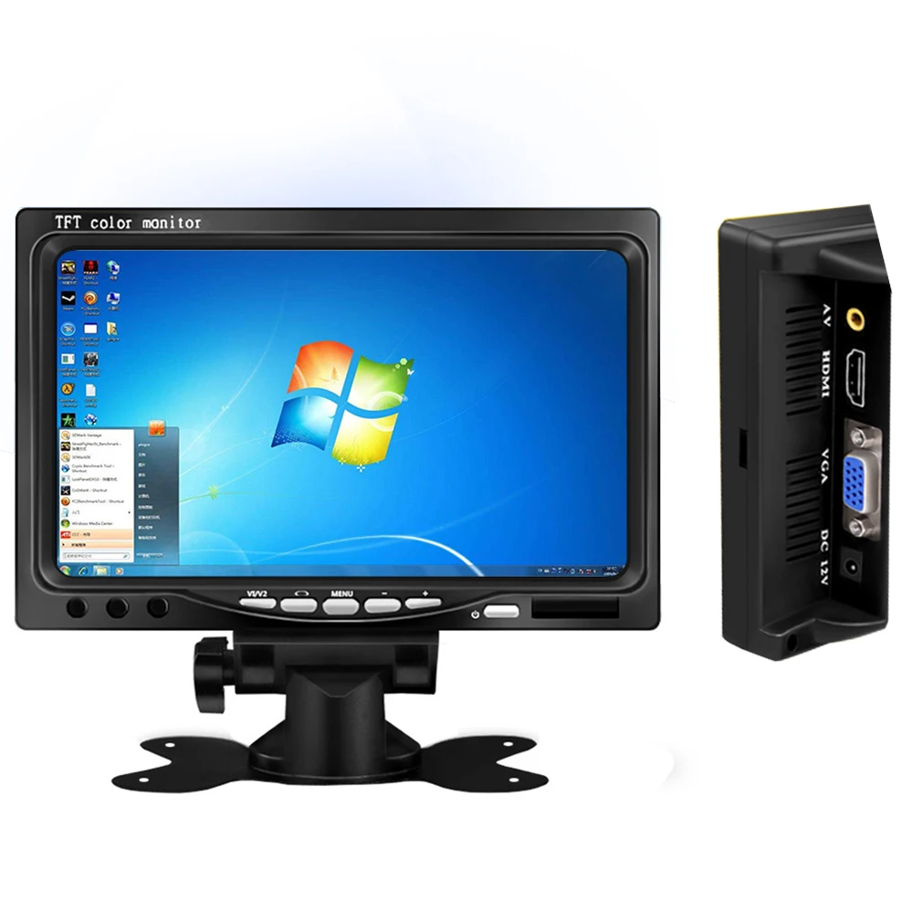 7-дюймовый широкоформатный HD 1024*600 маленький ЖК-монитор с AV / VGA/HDMI-совместимый настольный мини-ЖК-монитор
7-дюймовый широкоформатный HD 1024*600 маленький ЖК-монитор с AV / VGA/HDMI-совместимый настольный мини-ЖК-монитор