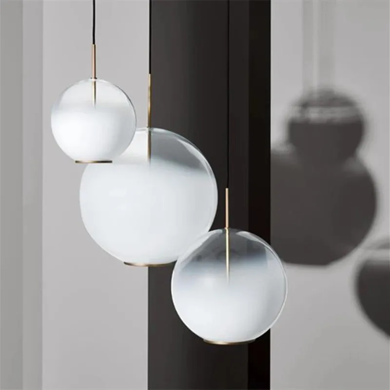 Misty style Pendant Light modern Simple Sphere Drop Pendant Light For Living Room Kitchen Villa Decor Glass Ball Pendant Lamp
Misty style Pendant Light modern Simple Sphere Drop Pendant Light For Living Room Kitchen Villa Decor Glass Ball Pendant Lamp
