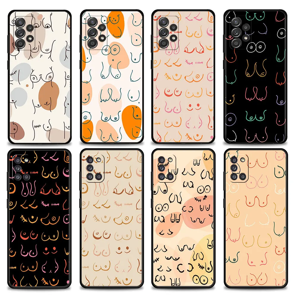 Phone Bumper For Samsung Galaxy A12 A52 A51 A71 A32 A21s A02s A31 A72 Case Silicon Funda Coque Modern Abstract Boobies Mom's Day
Phone Bumper For Samsung Galaxy A12 A52 A51 A71 A32 A21s A02s A31 A72 Case Silicon Funda Coque Modern Abstract Boobies Mom's Day