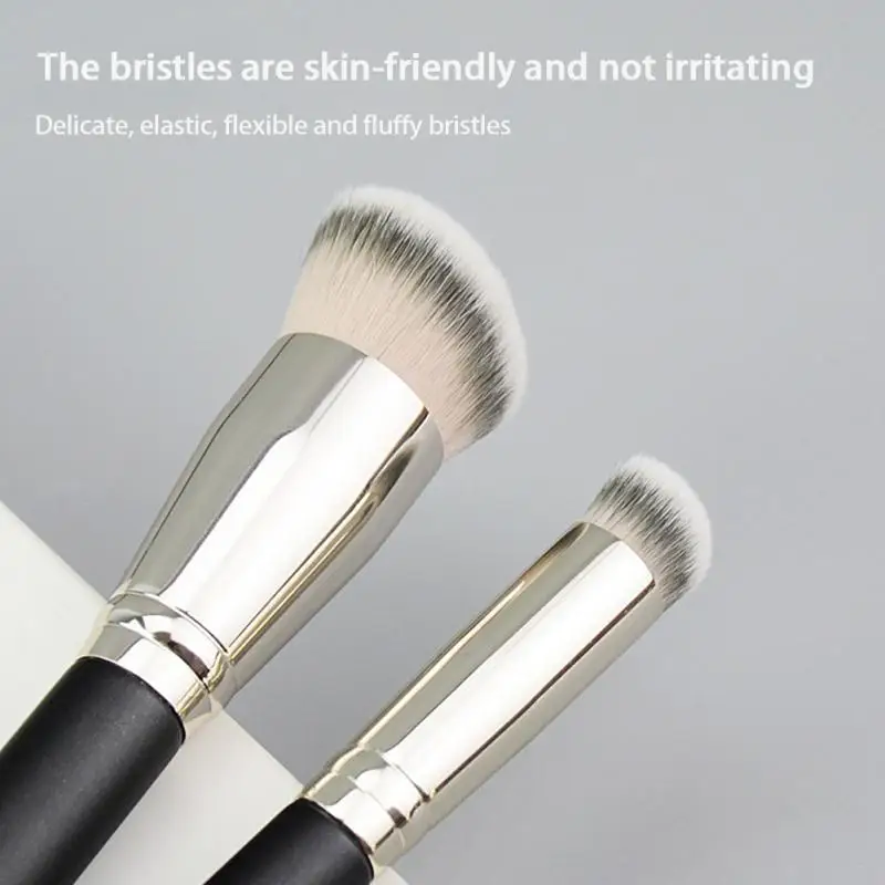 

Soft Powder Concealer Foundation Brush Novice Easy To Stick Powder Blusher Brushes Flat Oblique Head Nylon Fiber Makeup Brush