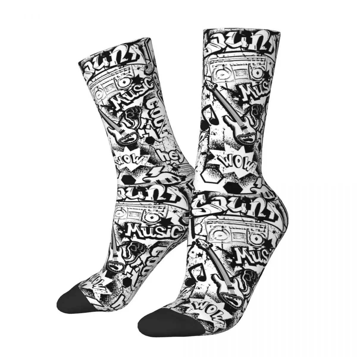 Fashion Men's Socks Harajuku Black And White Comics Graffiti Abstract Art Pattern Sock Sport Women's Stockings Spring Winter
Fashion Men's Socks Harajuku Black And White Comics Graffiti Abstract Art Pattern Sock Sport Women's Stockings Spring Winter