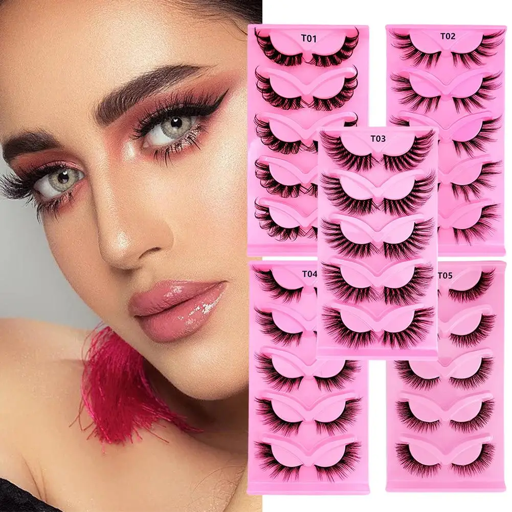 5pairs Eyelashes 3D Natural False Lashes Fluffy Lashes Natural Wispy Makeup Extension Lashes Eyelashes Fluffy Eyelash Half O5K0
5pairs Eyelashes 3D Natural False Lashes Fluffy Lashes Natural Wispy Makeup Extension Lashes Eyelashes Fluffy Eyelash Half O5K0