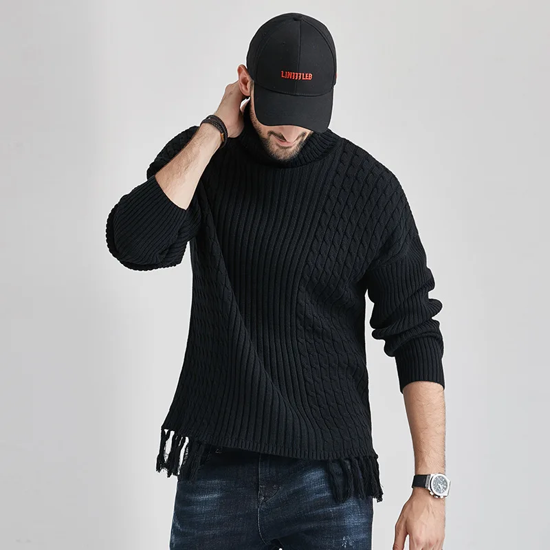 England Style 2022 New Turtleneck Sweaters Men's Black Long Sleeves Autumn Winter Pullover Knitted O-Neck Plus OverSize 3XL
England Style 2022 New Turtleneck Sweaters Men's Black Long Sleeves Autumn Winter Pullover Knitted O-Neck Plus OverSize 3XL