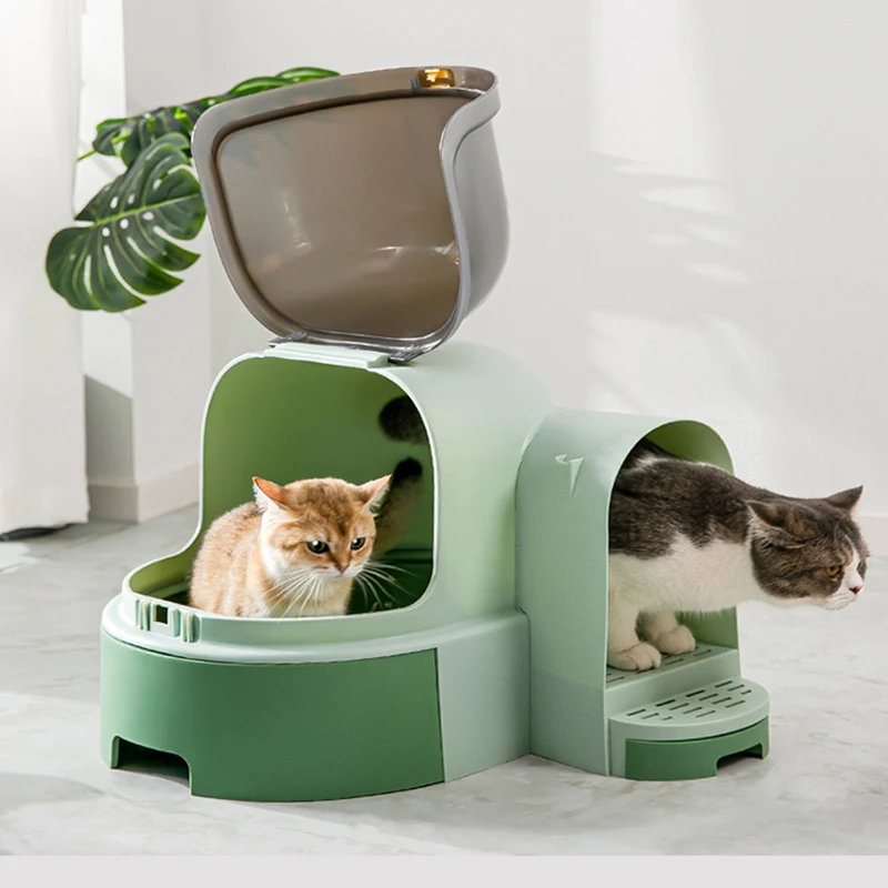House Multifunction Cat Litter Box Top Enclosed Strainer Cat Litter Box Transparent Large Arena Para Gato Pet Supplies OC50MP
House Multifunction Cat Litter Box Top Enclosed Strainer Cat Litter Box Transparent Large Arena Para Gato Pet Supplies OC50MP