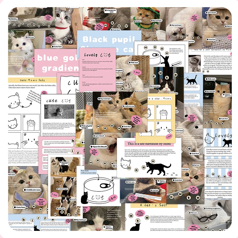 10/30/60pcs INS Funny Cats MEME Stickers Decals Decorative Laptop Stationery Diary Waterproof Cute Cartoon DIY Sticker for Kids
10/30/60pcs INS Funny Cats MEME Stickers Decals Decorative Laptop Stationery Diary Waterproof Cute Cartoon DIY Sticker for Kids