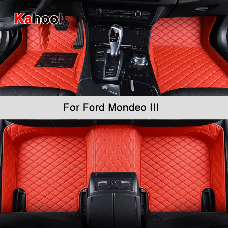 

KAHOOL Custom Car Floor Mats For Ford Mondeo III 3th Fusion 2000-2007 Years Auto Accessories Foot Carpet