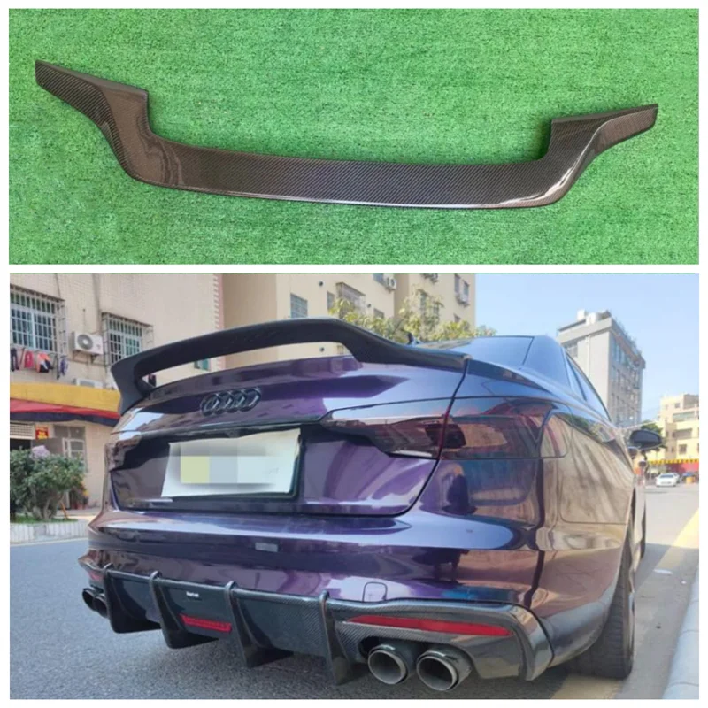 For Audi A4 S4 B9 B9.5 2017-2022+ High Quality Carbon Fiber Rear Trunk Lip Spoiler Roof Spoiler Wing
For Audi A4 S4 B9 B9.5 2017-2022+ High Quality Carbon Fiber Rear Trunk Lip Spoiler Roof Spoiler Wing