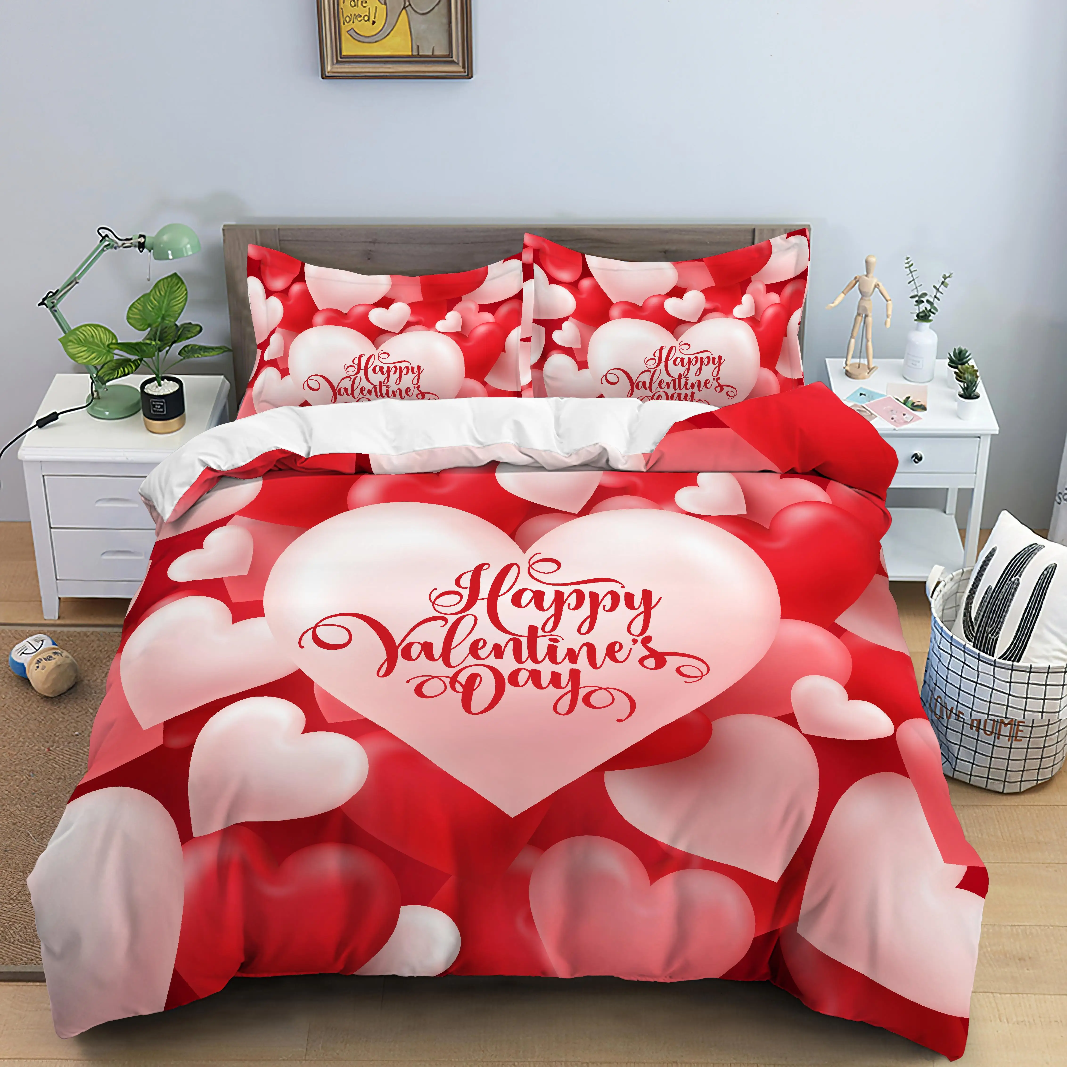 Red Rose Bedding Soft Duvet Adult Valentine's Day Red Color Bedclothes Microfiber Comforter Cover With Pillowcases Cover For
Red Rose Bedding Soft Duvet Adult Valentine's Day Red Color Bedclothes Microfiber Comforter Cover With Pillowcases Cover For