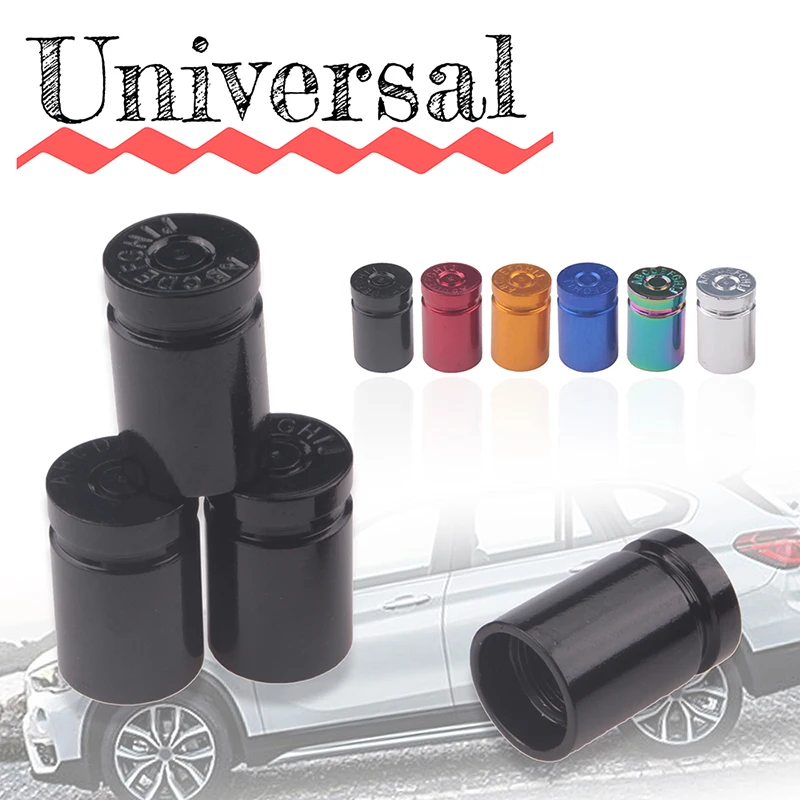4pcs Universal Wheel Aluminum Bullet Casing Tire Valve Caps Dustproof Valve Stem Tyre Rim Stem Cover For Auto Motorcycle Trucks
4pcs Universal Wheel Aluminum Bullet Casing Tire Valve Caps Dustproof Valve Stem Tyre Rim Stem Cover For Auto Motorcycle Trucks