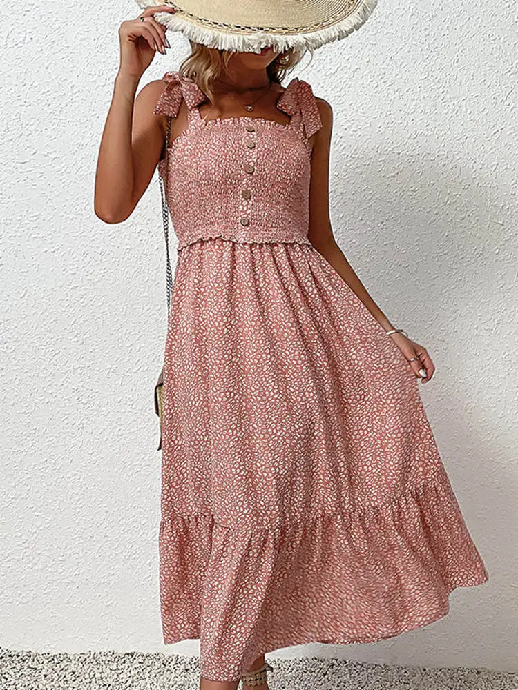 M 2023 Summer New Fashion Women's Bow Broken Flower Dress For Ladies Strapless High Waist Print Long Dresses
M 2023 Summer New Fashion Women's Bow Broken Flower Dress For Ladies Strapless High Waist Print Long Dresses