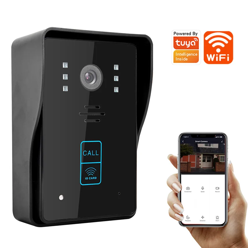 1080P Tuya App Smart Home Video Doorbell Camera WiFi Outdoor Waterproof Night Vision Motion Detection Video Call IC Card Unlock
1080P Tuya App Smart Home Video Doorbell Camera WiFi Outdoor Waterproof Night Vision Motion Detection Video Call IC Card Unlock