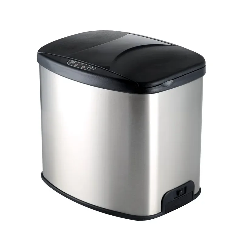 Stunning Stainless Steel 1. Gallon Automatic Sensor Trash Can - Perfect for Bathroom, Bedroom or Office, Free.
Stunning Stainless Steel 1. Gallon Automatic Sensor Trash Can - Perfect for Bathroom, Bedroom or Office, Free.