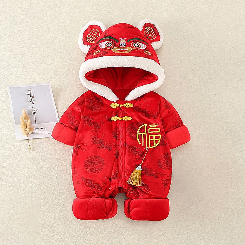 Winter Newborn Baby Romper Boy Girl Clothes Chinese Traditional New Year Costume Party Outfits Infant Rompers Jumpsuit for 0-18M
Winter Newborn Baby Romper Boy Girl Clothes Chinese Traditional New Year Costume Party Outfits Infant Rompers Jumpsuit for 0-18M