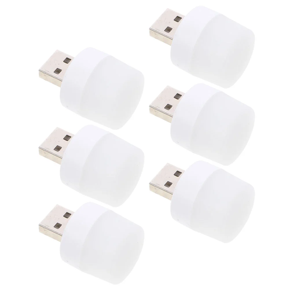 6 PCS LED Night Light Lights Plug Bulbs USB Lamp Car Bedroom Plastic Travel Lightbulbs
6 PCS LED Night Light Lights Plug Bulbs USB Lamp Car Bedroom Plastic Travel Lightbulbs