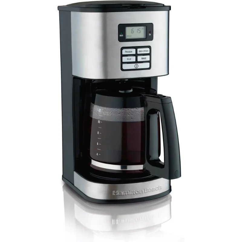 Hamilton Beach Digital 12 Cup Programmable Coffee Maker, Model# 49618
Hamilton Beach Digital 12 Cup Programmable Coffee Maker, Model# 49618