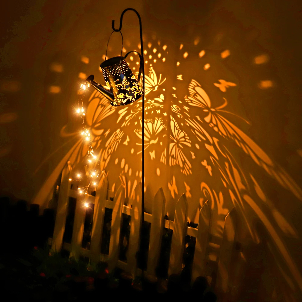Solar Shower Light Waterproof LED Watering Can Decor Fairy String Garden Art Light Metal LED Lamp Outdoor String
Solar Shower Light Waterproof LED Watering Can Decor Fairy String Garden Art Light Metal LED Lamp Outdoor String