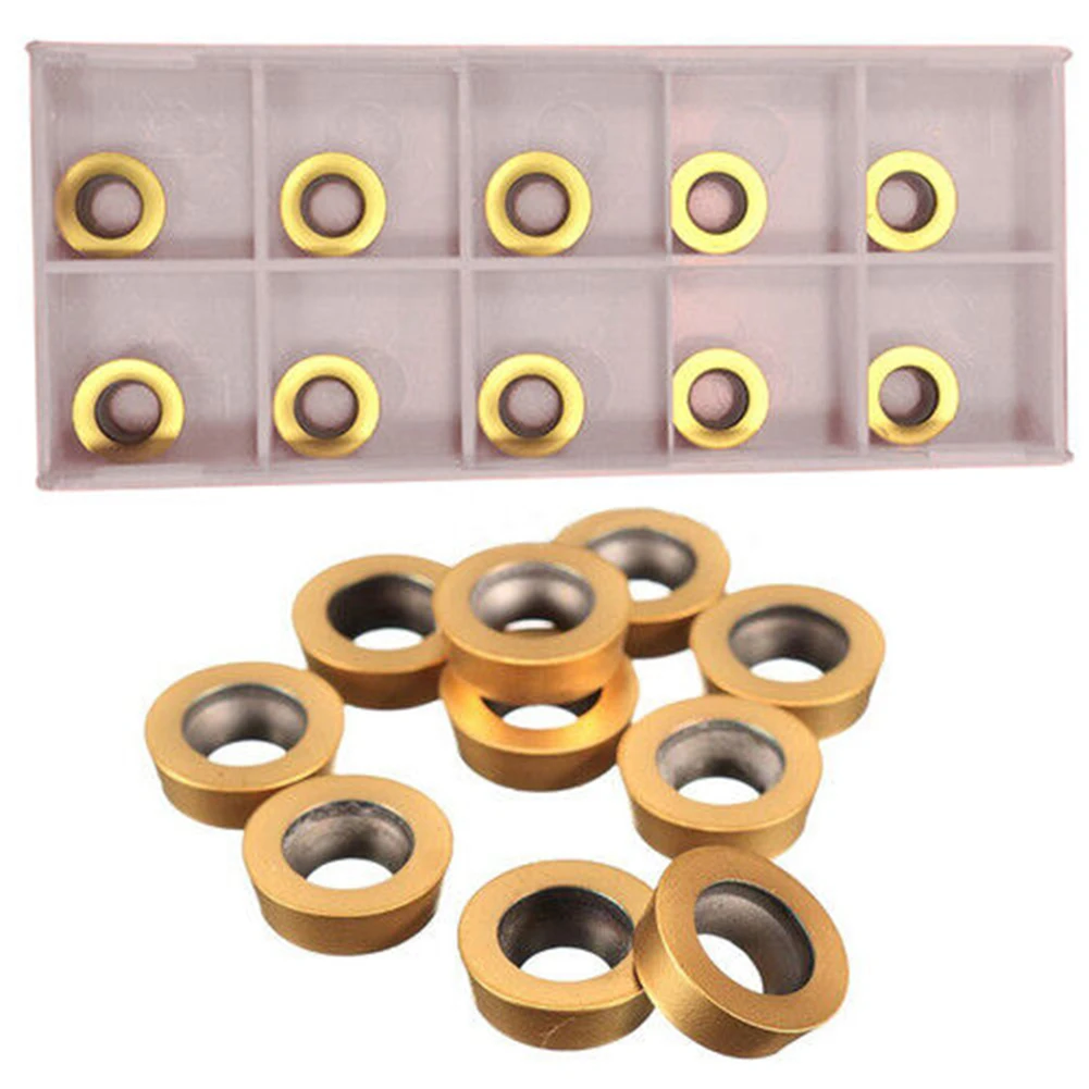 10pcs RPMT1003MO-TT LF602 Carbide Inserts Blades Cutting CNC Lathe Turning Tool Carbide 10 Mm Diameter Insert Turning Tool
10pcs RPMT1003MO-TT LF602 Carbide Inserts Blades Cutting CNC Lathe Turning Tool Carbide 10 Mm Diameter Insert Turning Tool