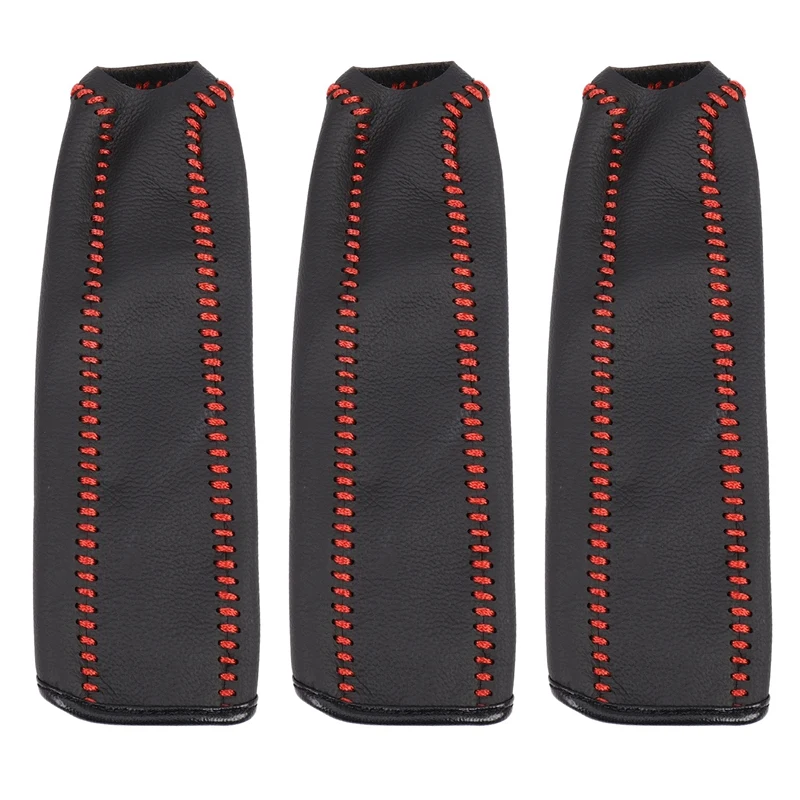 3X Leather Hand Brake Cover Protective Sleeve For Honda / Accord / Civic 8, Black + Red Line
3X Leather Hand Brake Cover Protective Sleeve For Honda / Accord / Civic 8, Black + Red Line