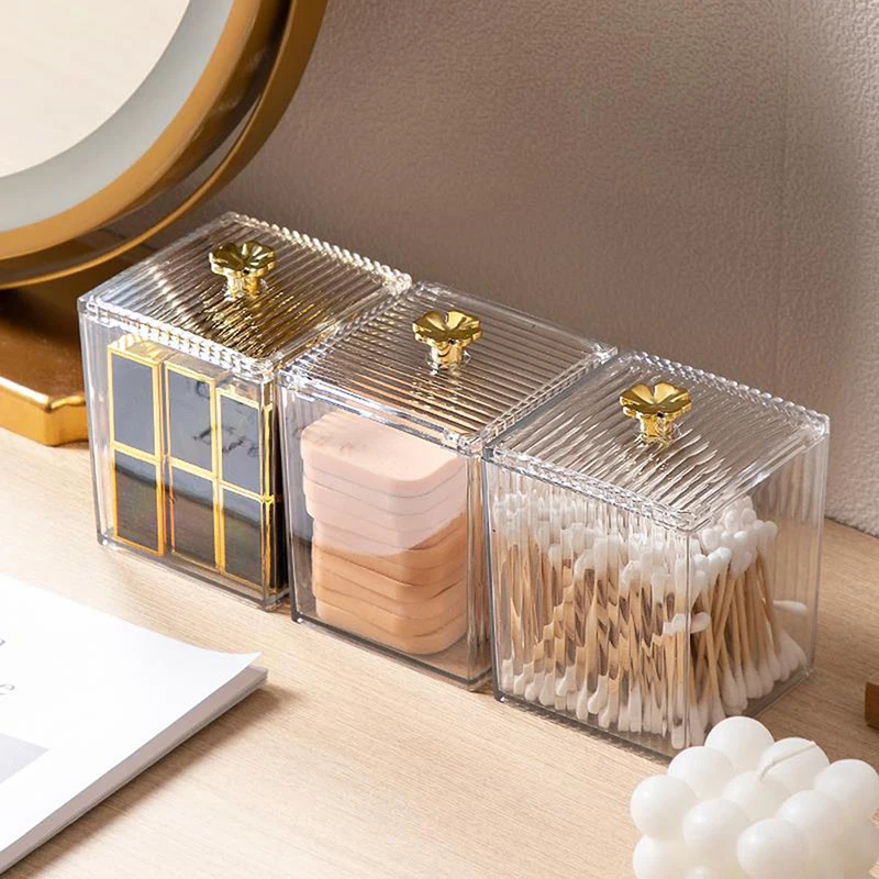 Makeup Storage Organizer Bathroom Jar Cotton Swab Storage Square Container Cotton Puff Storage Box Cosmetic Cotton Box
Makeup Storage Organizer Bathroom Jar Cotton Swab Storage Square Container Cotton Puff Storage Box Cosmetic Cotton Box