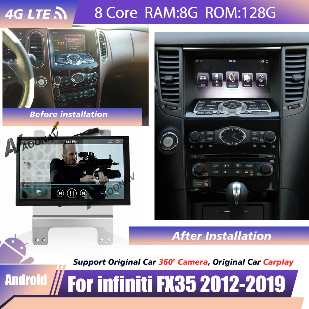 Multimedia wireless FOR INFINITI FX35 2012 2013 2014 2015 2016 2017 2018 2019 GPS Navigation Auto Stereo Car radio
Multimedia wireless FOR INFINITI FX35 2012 2013 2014 2015 2016 2017 2018 2019 GPS Navigation Auto Stereo Car radio