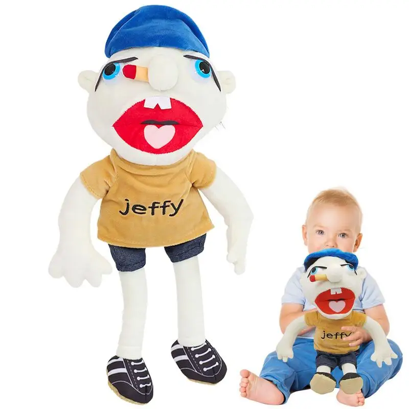 

Кукла с открытым ртом для мальчиков, 1 шт., 38 см, забавная плюшевая игрушка, кукла, мультяшная мягкая Набивная игрушка для украшения дома, тряпичная кукла, плюшевая игрушка, кукла