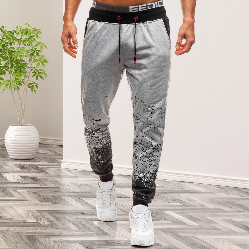 Men Lace-up Workout Pants Casual Gradient Printing Splicing Sweatpants Male Middle Waist Gym Sports Fitness Pants
Men Lace-up Workout Pants Casual Gradient Printing Splicing Sweatpants Male Middle Waist Gym Sports Fitness Pants