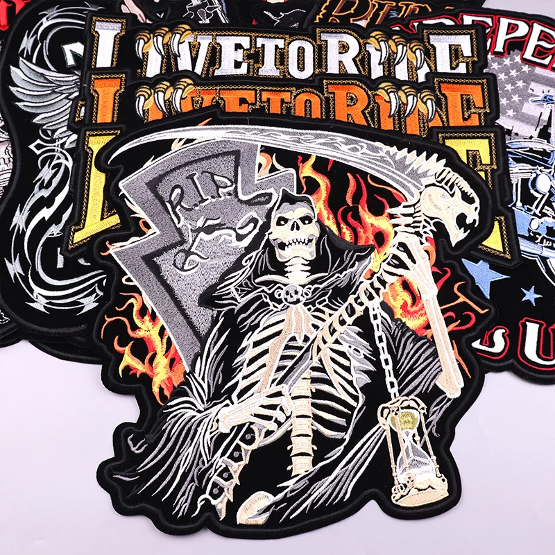Grim Reaper Patch Iron On Patches For Clothing Thermoadhesive Patches On Clothes Punk Skull Embroidery Patch DIY Sewing Applique
Grim Reaper Patch Iron On Patches For Clothing Thermoadhesive Patches On Clothes Punk Skull Embroidery Patch DIY Sewing Applique