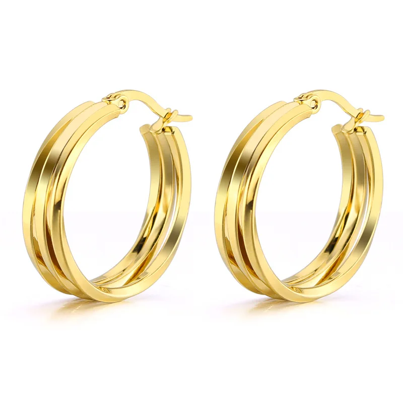 

TOOCNIPA 2022 Brand Metal Elegant Hoop Earring Woman New Vintage Gold Color Cheap Korean Statement Earrings Accessories Brincos