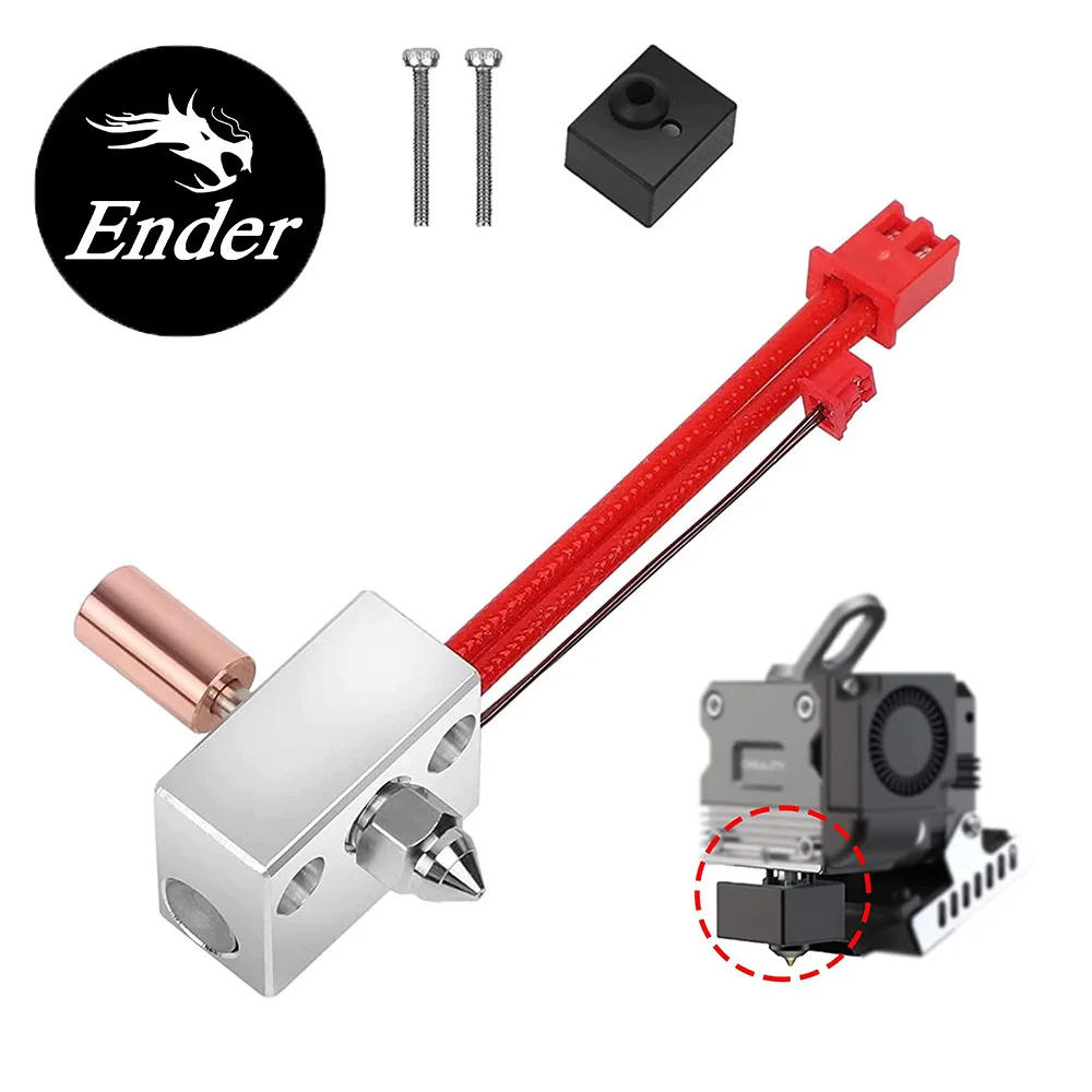 CREALITY Original High Temperature Pro Heating Block Kit for Ender-3 S1 CR-10 Smart Pro Printer Equipped with Sprite Extruder
CREALITY Original High Temperature Pro Heating Block Kit for Ender-3 S1 CR-10 Smart Pro Printer Equipped with Sprite Extruder