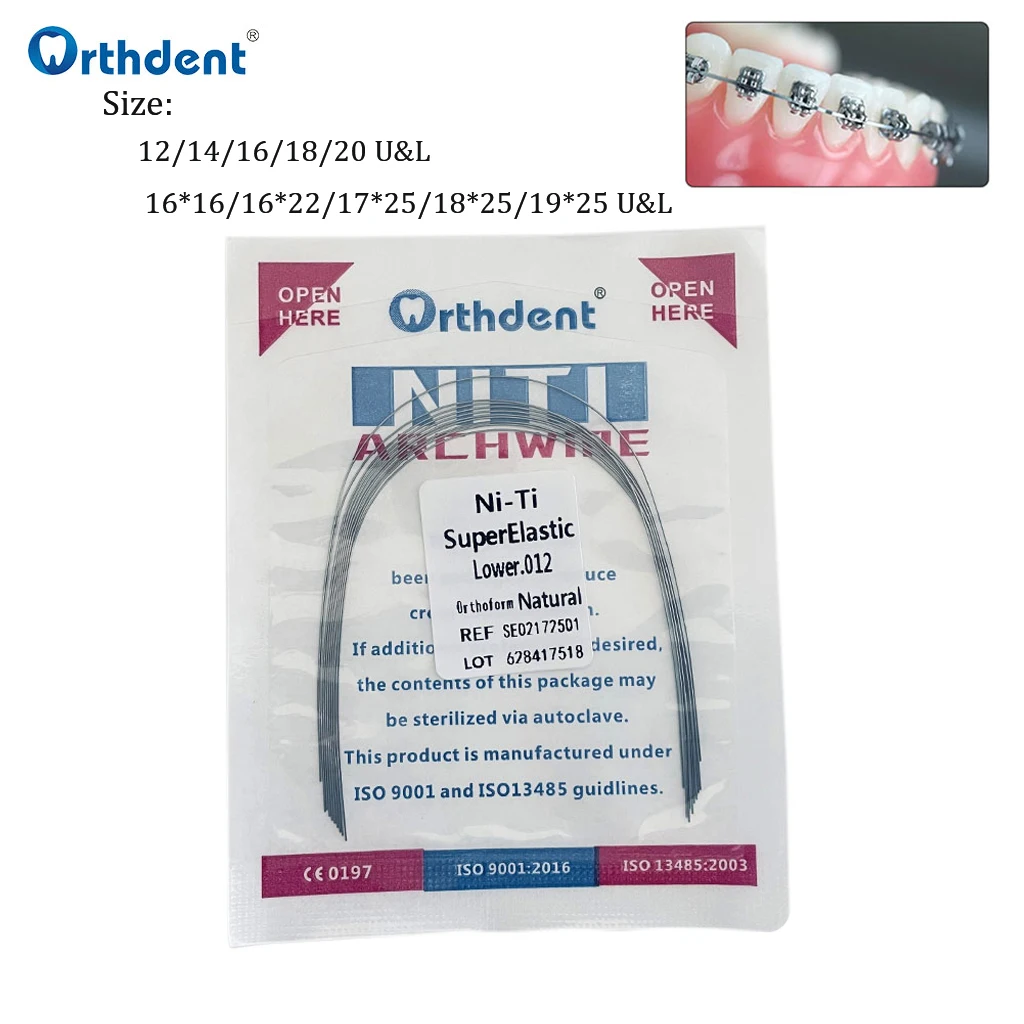 10 Pcs Dental Nitinol Wire Orthodontic Arches Super Elastic Archwire Natural Form Round Rectangular Ortho Dentistry Materials
10 Pcs Dental Nitinol Wire Orthodontic Arches Super Elastic Archwire Natural Form Round Rectangular Ortho Dentistry Materials