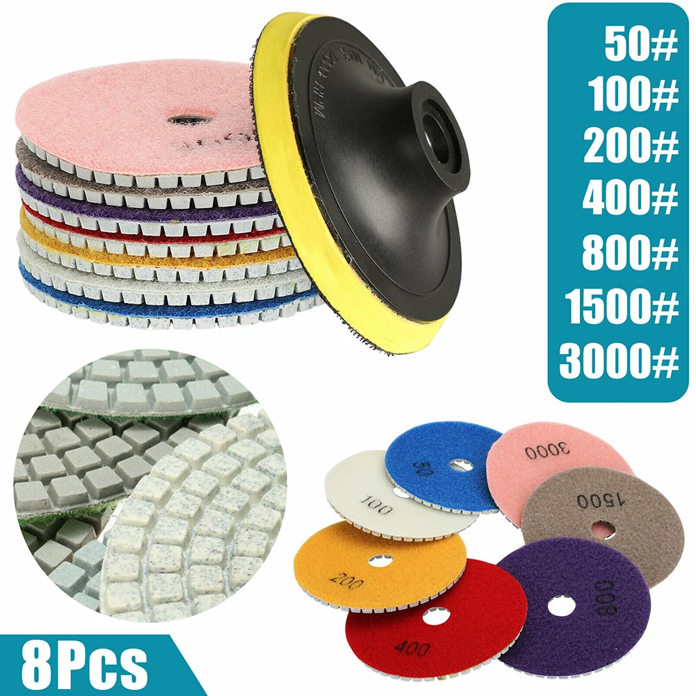 8Pcs 4 Inch Kit Diamond Polishing Pad Marble Concrete Granite Wet Dry Diamond Polishing Pads Brand New High Quality
8Pcs 4 Inch Kit Diamond Polishing Pad Marble Concrete Granite Wet Dry Diamond Polishing Pads Brand New High Quality