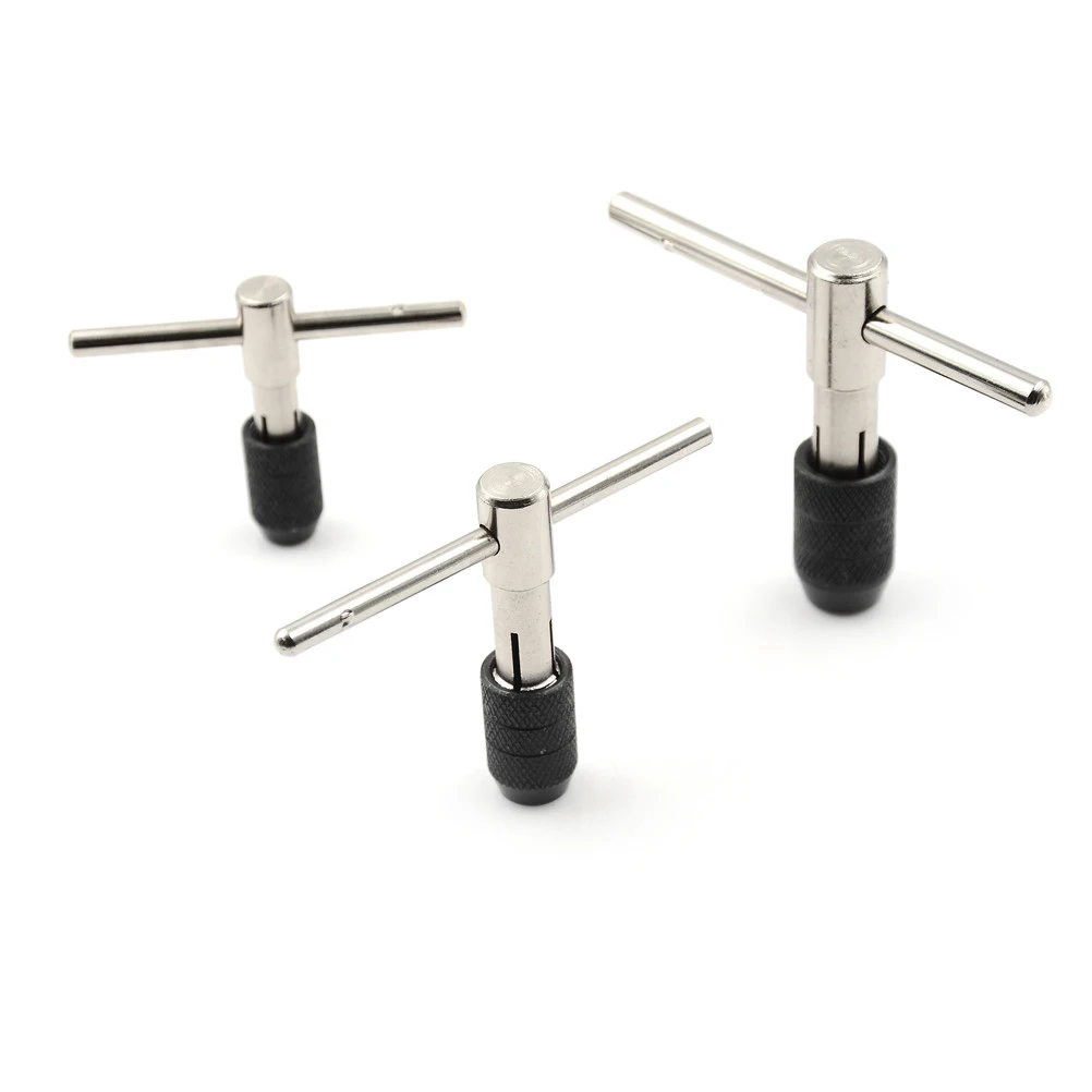 New T Type Machine Hand Tap Wrench Screw Thread Taps Reamer M3-M6/M5-M8/M6-M12 Screw Tap Holder Hand Tool
New T Type Machine Hand Tap Wrench Screw Thread Taps Reamer M3-M6/M5-M8/M6-M12 Screw Tap Holder Hand Tool