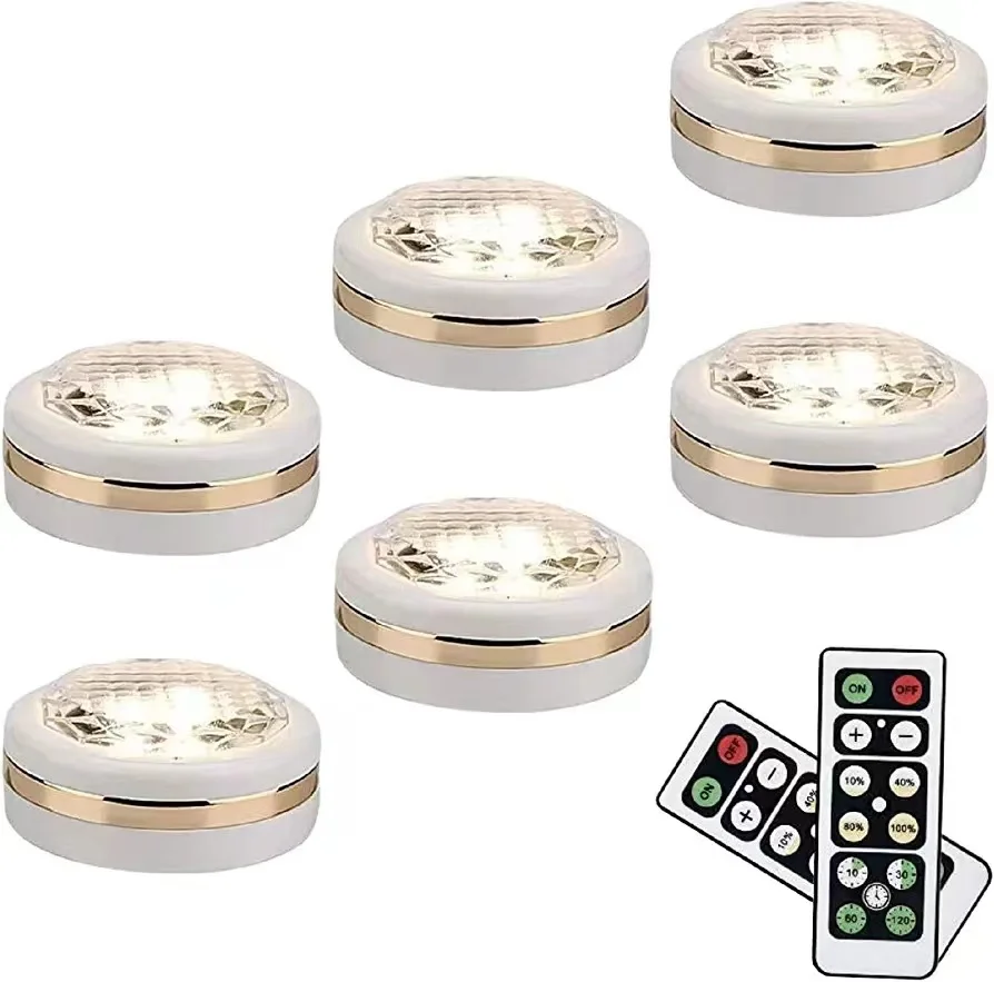 6 Pack Battery Operated Wireless Remote Control Led Puck Light Kitchen Cabinet Storage Light
6 Pack Battery Operated Wireless Remote Control Led Puck Light Kitchen Cabinet Storage Light