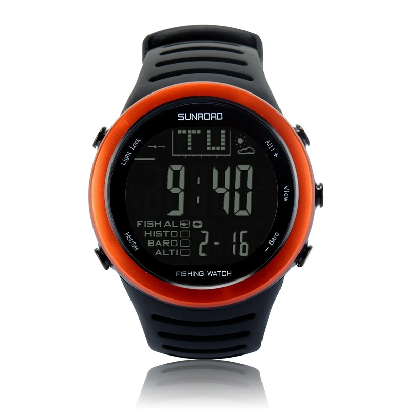 Цифровые наручные часы SUNROAD FR720 для рыбалки спортивные с барометром