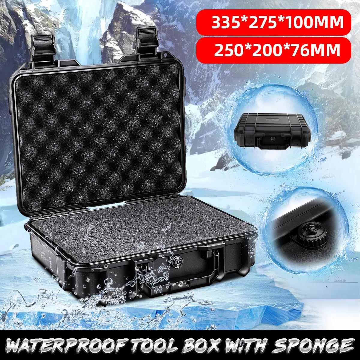 Waterproof Hard Carry Tool Case Bag Organizer Storage Box Camera Photography Safety Protector Instrument Tool Box with Sponge
Waterproof Hard Carry Tool Case Bag Organizer Storage Box Camera Photography Safety Protector Instrument Tool Box with Sponge