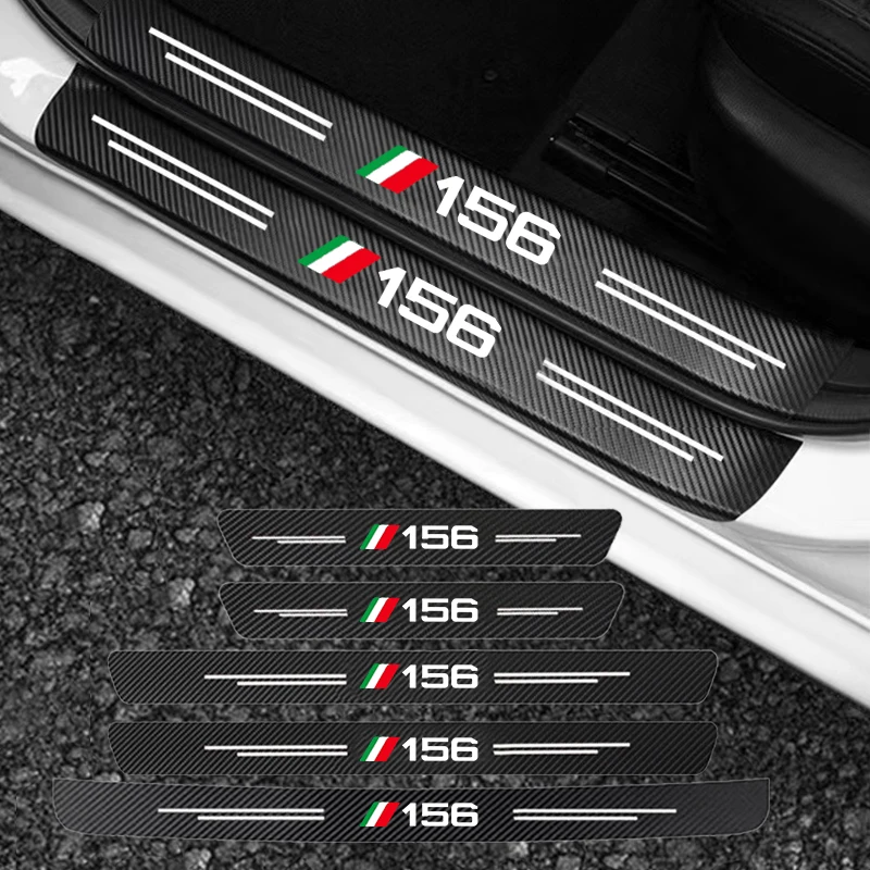 Наклейки на порог двери автомобиля для Alfa Romeo 156 1998-2001 2002 2003 2004 2005, наклейки из углеродного волокна, аксессуары для автоповорота
Наклейки на порог двери автомобиля для Alfa Romeo 156 1998-2001 2002 2003 2004 2005, наклейки из углеродного волокна, аксессуары для автоповорота