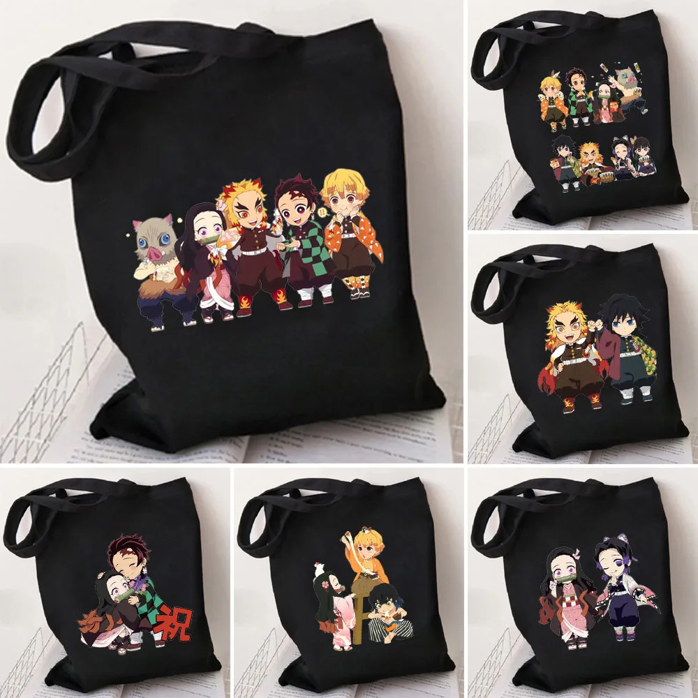 Demon Slayer Tote Bag Japan Anime Handbags Canvas Shoulder Women Shopper Bag Kimetsu No Yaiba Reusable Eco Large Capacity
Demon Slayer Tote Bag Japan Anime Handbags Canvas Shoulder Women Shopper Bag Kimetsu No Yaiba Reusable Eco Large Capacity