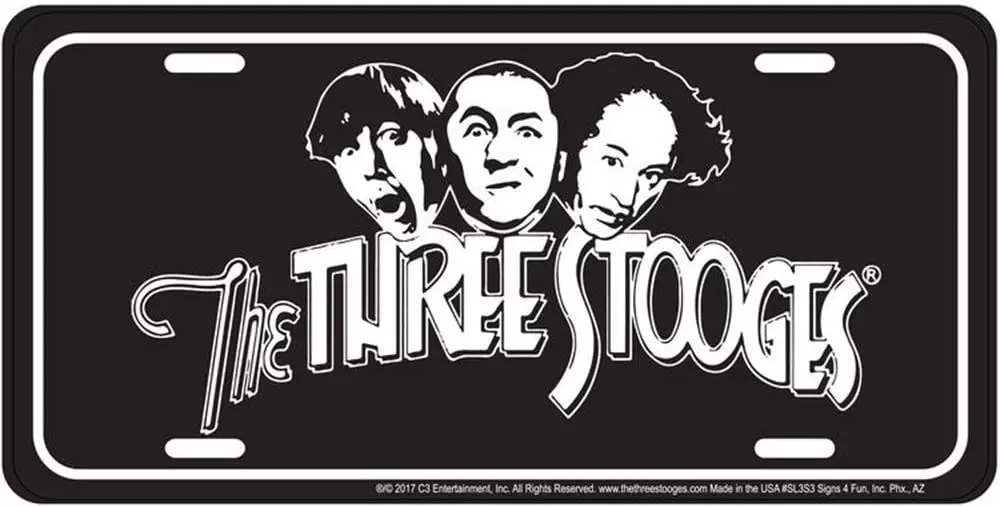 Знаки 4 Fun SL3S3 3 Stooges черные, Обложка номерного знака металлическая бирка для мужчин и женщин 6X12 дюймов
Знаки 4 Fun SL3S3 3 Stooges черные, Обложка номерного знака металлическая бирка для мужчин и женщин 6X12 дюймов