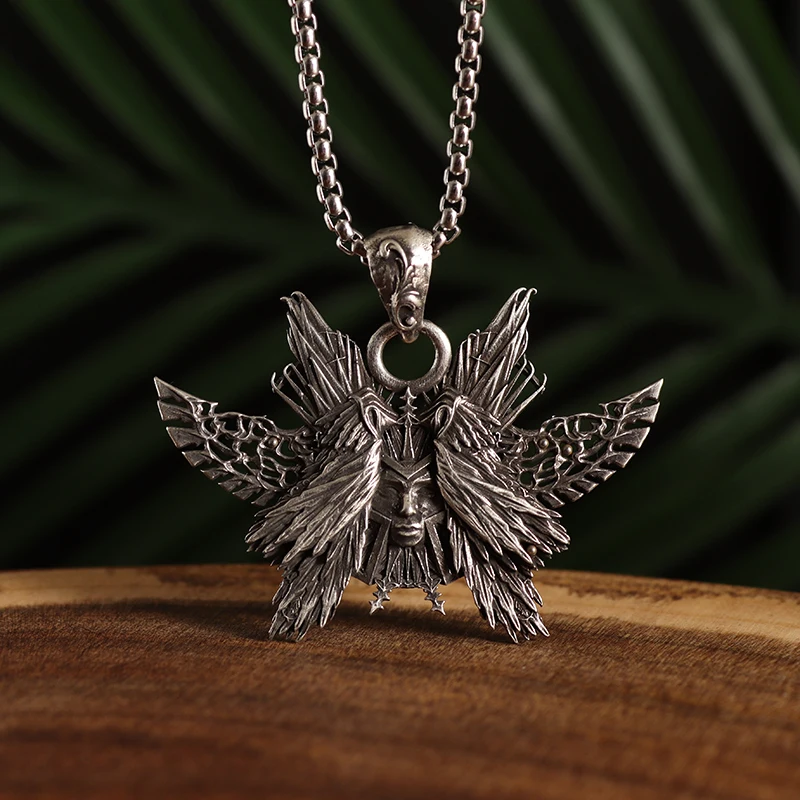 Fashion Creative Black Samurai Wings Ghost Face Pendant Necklace Men's Punk Goth Trend Ghost Face Halloween Party Jewelry Gifts
Fashion Creative Black Samurai Wings Ghost Face Pendant Necklace Men's Punk Goth Trend Ghost Face Halloween Party Jewelry Gifts