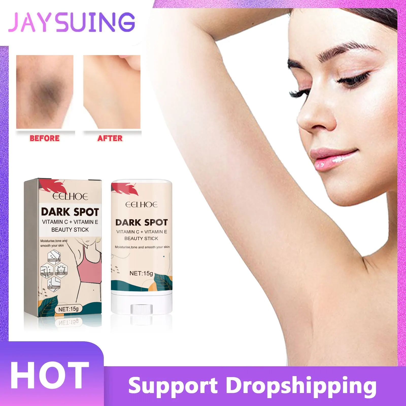 Body Whitening Stick Armpit Knee Underarm Leg Neck Black Nourishing Brightening Skin Remove Dark Spots Corrector Bleach Cream
Body Whitening Stick Armpit Knee Underarm Leg Neck Black Nourishing Brightening Skin Remove Dark Spots Corrector Bleach Cream