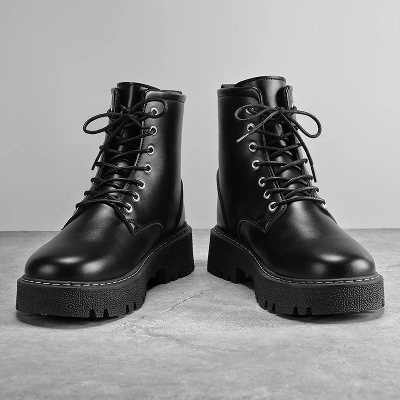 Motorcycle Boots Man New Fashion Trendy All-match High Top Thick Bottom Black Spring and Autumn Model Wear-Resistant Main Push
Motorcycle Boots Man New Fashion Trendy All-match High Top Thick Bottom Black Spring and Autumn Model Wear-Resistant Main Push