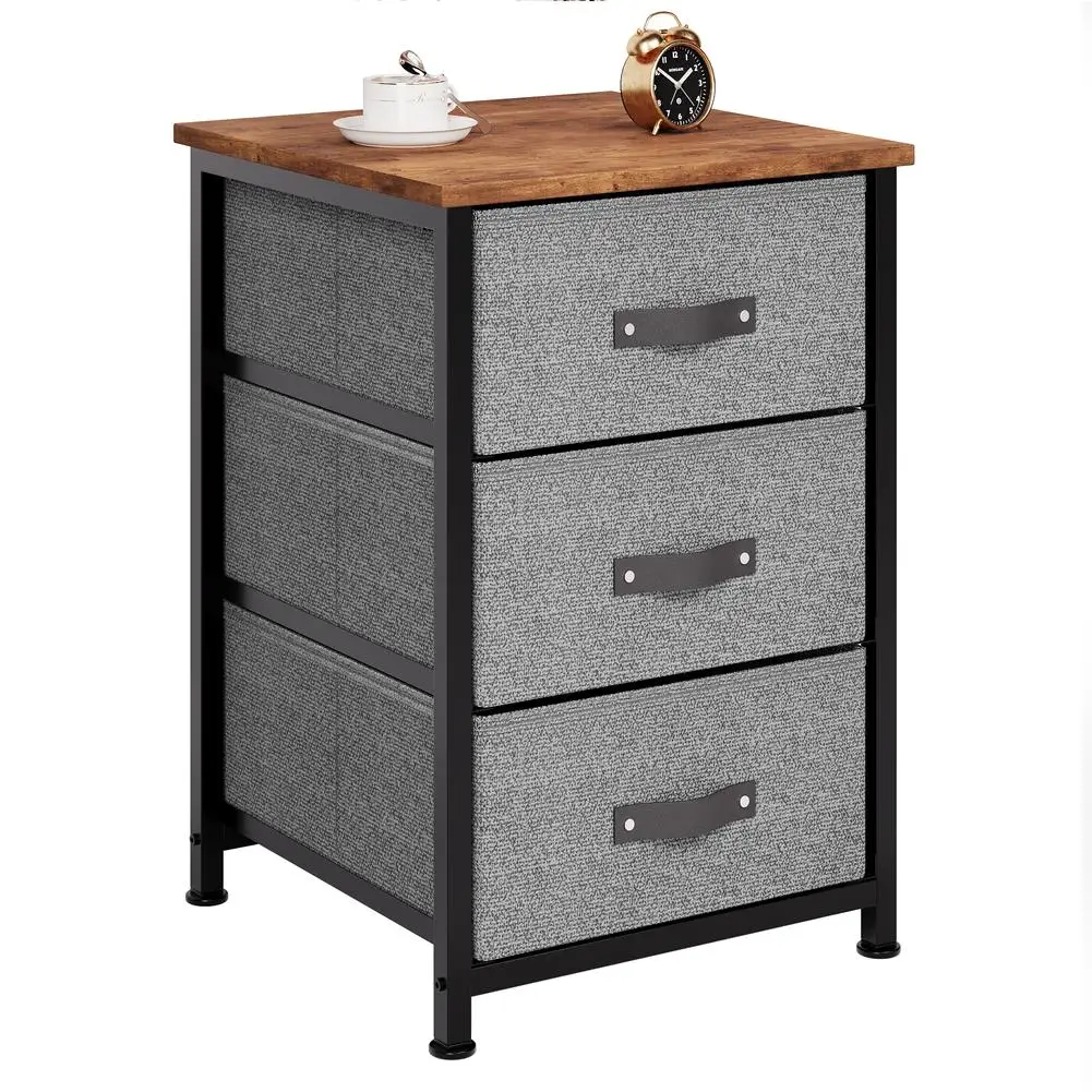 2 Drawers Nightstand Dresser Side Table with Storage End Table Industrial Bedside Table for Small Spaces Living Room Bedroom 
2 Drawers Nightstand Dresser Side Table with Storage End Table Industrial Bedside Table for Small Spaces Living Room Bedroom