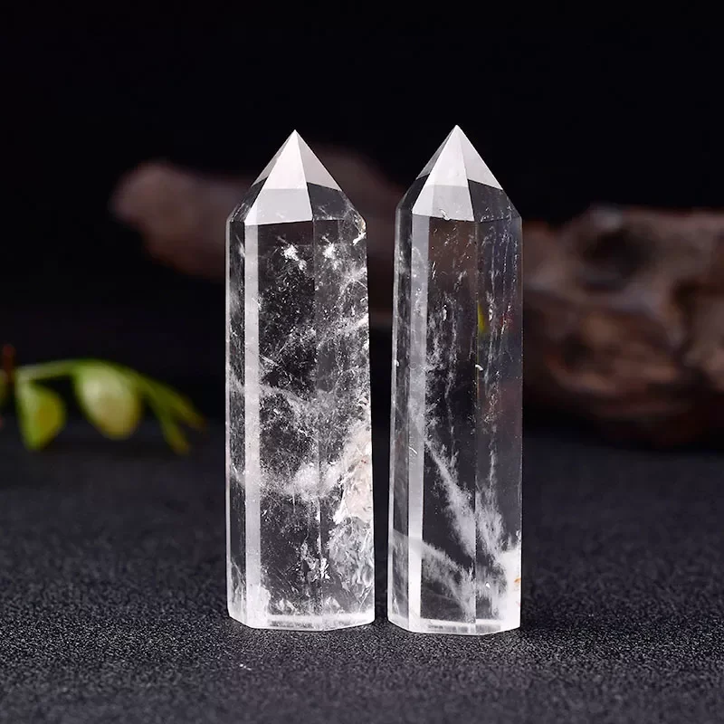 1PC Natural Crystal Transparency Quartz Point Healing Stone Hexagonal Prisms 50-80mm Obelisk Wand Reiki Energy Stone Home Decor
1PC Natural Crystal Transparency Quartz Point Healing Stone Hexagonal Prisms 50-80mm Obelisk Wand Reiki Energy Stone Home Decor
