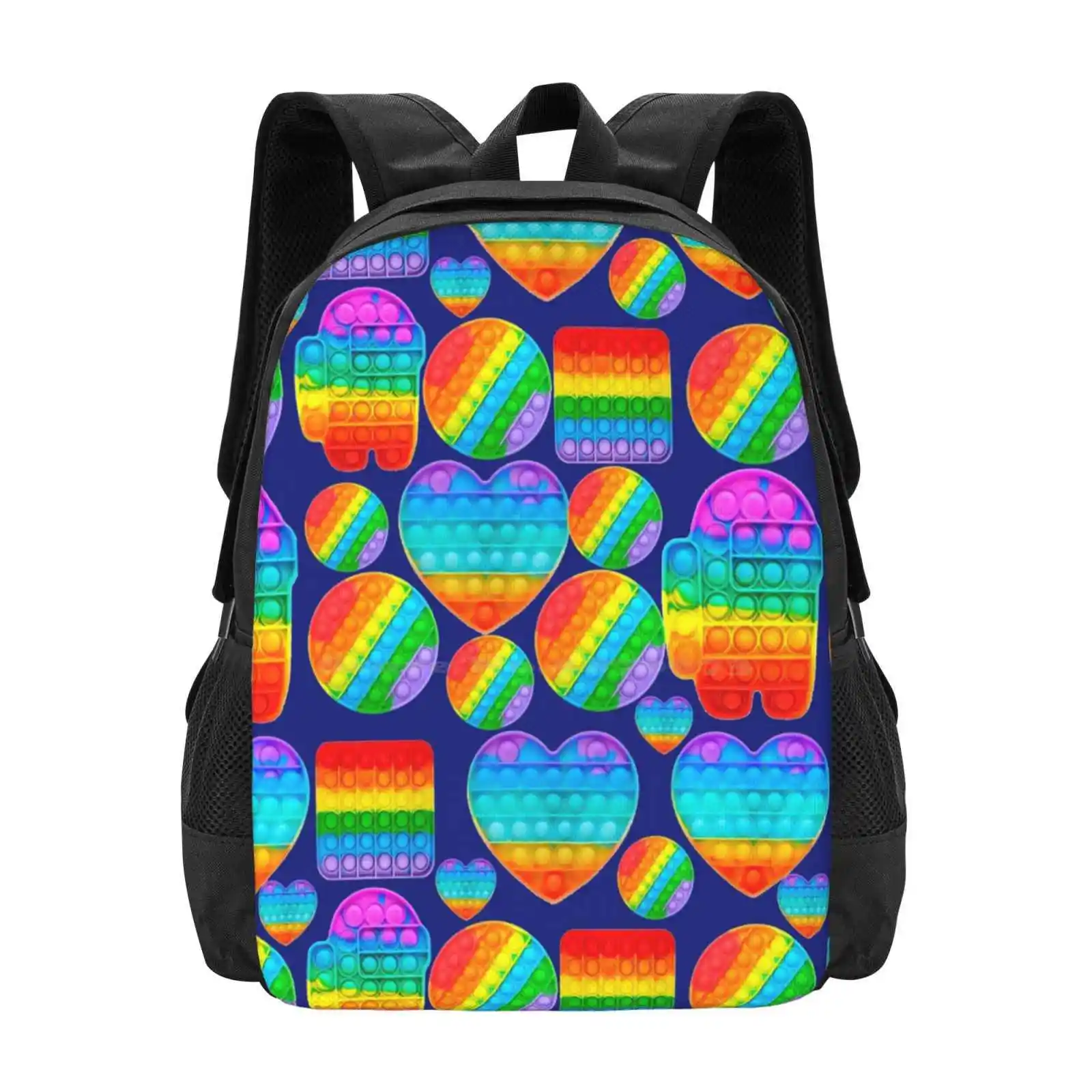 

Школьные сумки Popit для системы антистресс, дорожный рюкзак для ноутбука, популярные тенденции 2021 года, антистресс, симпатичная игрушка-поп «I Love Pop It»