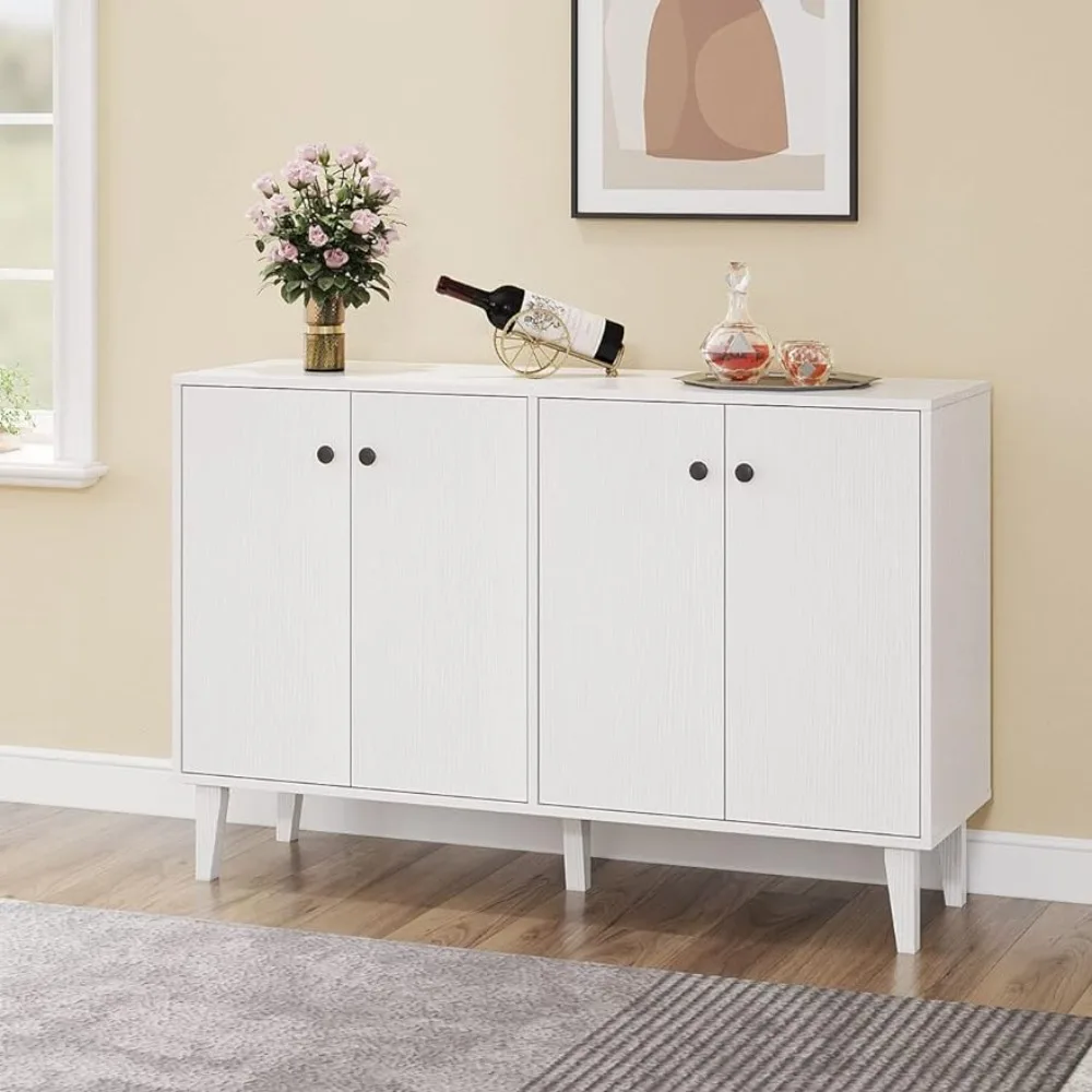 Sideboard Buffet Cabinet Kitchen Storage Cabinet Living Room 4 Doors Console Table (White)
Sideboard Buffet Cabinet Kitchen Storage Cabinet Living Room 4 Doors Console Table (White)